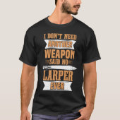 Larping Foam Weapon Role遊のRPGとLarper Tシャツ (正面)