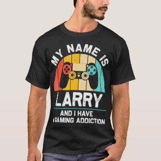 LARRYギフトネームパーソナライズされたゲおもしろいームギークBir Tシャツ