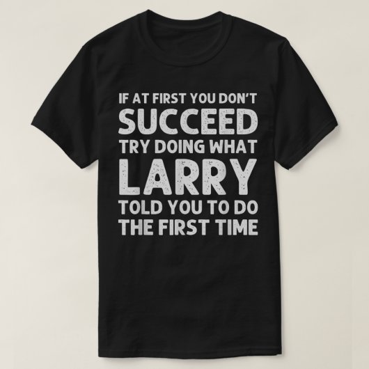 LARRYギフト名パーソナライズされた誕生日おもしろいキリスト Tシャツ (デザイン正面)
