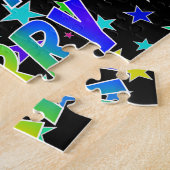 「LARRY」名、おもしろい「ハッピーバースデー」 ジグソーパズル (側面)