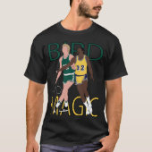 Larry Bird And Magic Johnson Tシャツ (正面)