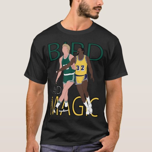 Larry Bird And Magic Johnson Tシャツ (正面)