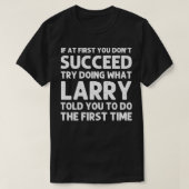 LARRY Gift Name Personalized Birthday Funny Christ Tシャツ (デザイン正面)