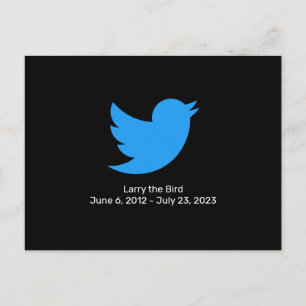 Larry the Bird Twitterの引退 ポストカード