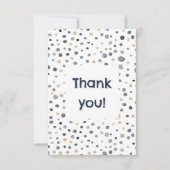 Lars紙吹雪水色ドットサンキューカード サンキューカード (正面)