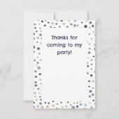 Lars紙吹雪水色ドットサンキューカード サンキューカード (裏面)