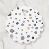 Lars紙吹雪水色ドットメッセージカード フェイバータグ (裏面)