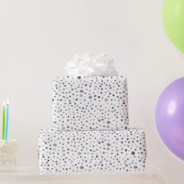 Lars紙吹雪水色ドットラッピング紙 ラッピングペーパー