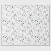 Lars紙吹雪水色ドットラッピング紙 ラッピングペーパー (フラット)