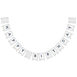 Lars紙吹雪水色ドット文房旗 バンティングフラッグ