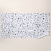 Lars紙吹雪水色ドット ビーチタオル (正面)