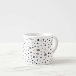 Lars紙吹雪水色ドットEspresso Mug エスプレッソカップ