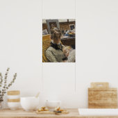 Larsson – アーティストの妻とその娘 ポスター (キッチン)