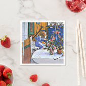 Larsson:インテリアとサボテン スタンダードカクテルナプキン (インサイチュ)