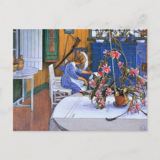 Larsson -インテリアとサボテン ポストカード (正面)