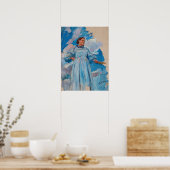 Larsson – 女性と空の姿 ポスター (キッチン)