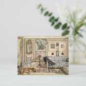 Larsson - Cozy Corner, 1894,アートワーク ポストカード (スタンド正面)