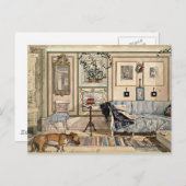Larsson - Cozy Corner, 1894,アートワーク ポストカード (正面/裏面)