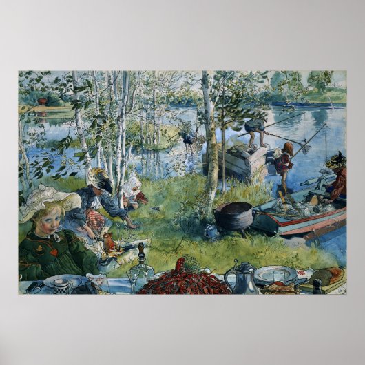 Larsson - Crayfishing (From A Home) ポスター (正面)