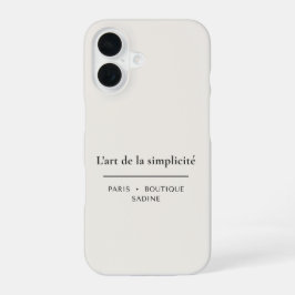 L'art de la Simplicité アイボリー iPhone カバー