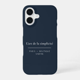L'art de la Simplicité ネイビーiPhoneケース iPhone 16ケース