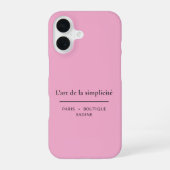 L'art de la Simplicité Blush iPhone 16 Case 16ケース (裏面)