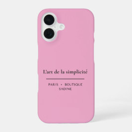L'art de la Simplicité Blush iPhone 16 Case 16ケース