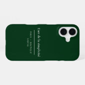 L'art de la Simplicité Deep Forest Gre iPhoneケース iPhone 16ケース (裏面横)