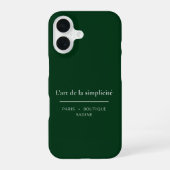 L'art de la Simplicité Deep Forest Gre iPhoneケース iPhone 16ケース (裏面)