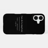 L'art de la Simplicité iPhoneケース | ミニマリスト iPhone 16ケース (裏面横)