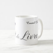 L'Art de Vivre Minimalist French Typography コーヒーマグカップ (正面右)