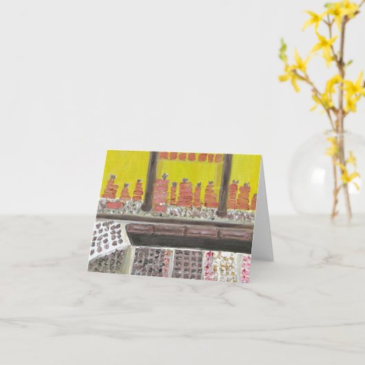 L'ART DU CHOCOLAT NOTECARD カード (黄色い花)