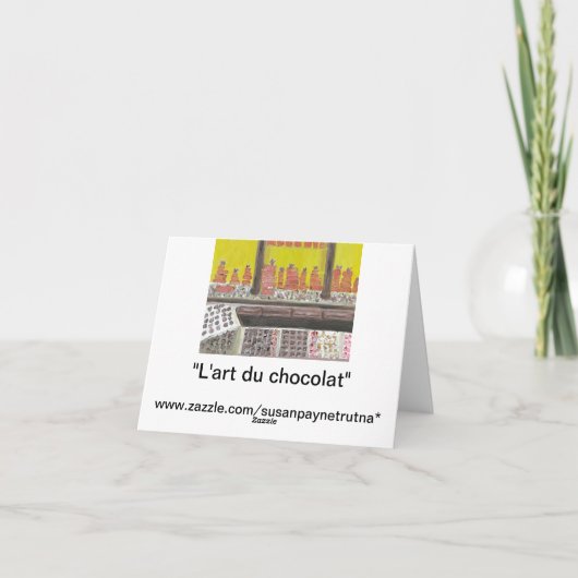 L'ART DU CHOCOLAT NOTECARD カード (裏面)
