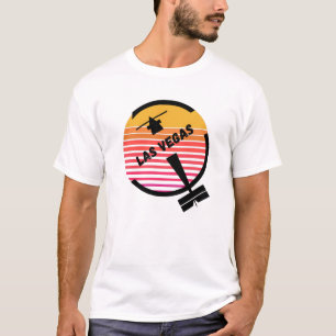 LASラスベガスエアポートネバダ – レトロ飛行機 Tシャツ