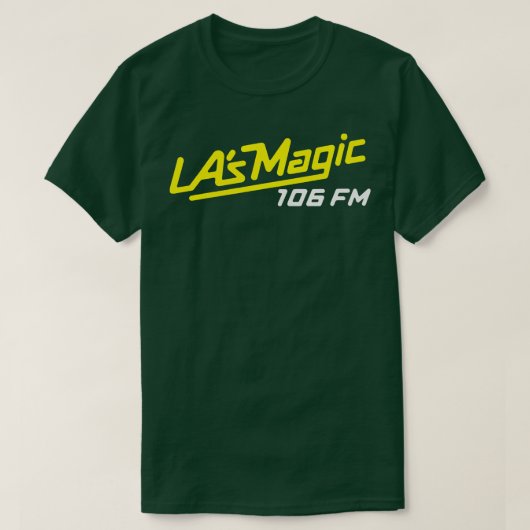 LAs魔法106 FMレトロDefunctラジオ局 Tシャツ (デザイン正面)