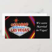 Las 結婚した Vegas Photo Card 案内状 (正面/裏面)