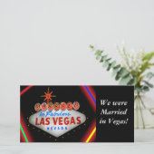 Las 結婚した Vegas Photo Card 案内状 (スタンド正面)