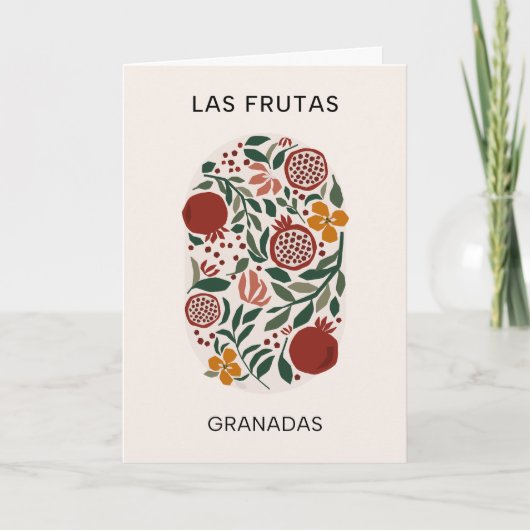 Las Frutas：グラナダス – Pomegranate Market カード (正面)