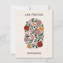 Las Frutas：グラナダス – Pomegranate Market ノートカード