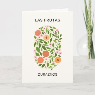 Las Frutas: Duraznos – ピーチマーケット カード