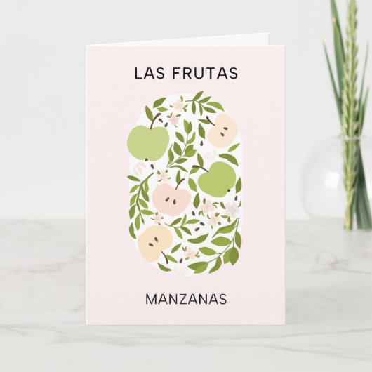 Las Frutas: Manzanas - Apple Market カード (正面)