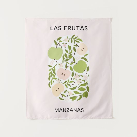 Las Frutas: Manzanas - Apple Market タペストリー (正面)