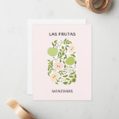 Las Frutas: Manzanas - Apple Market ノートカード (正面/裏面インサイチュ)
