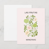 Las Frutas: Manzanas - Apple Market ノートカード (正面/裏面)