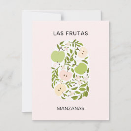 Las Frutas: Manzanas - Apple Market ノートカード