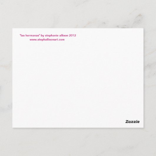 Las Hermanas ポストカード (裏面)