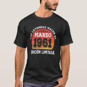 Las Leyendas nacen en Marzo 1961 Tシャツ (正面)