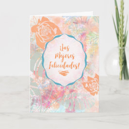 Las Mejores Felicidades – Spanish Best Wishes カード