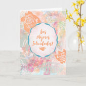 Las Mejores Felicidades – Spanish Best Wishes カード (黄色い花)