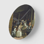 Las Meninasかフィリップの家族IV、c.1656 ラウンド壁時計 (傾斜)